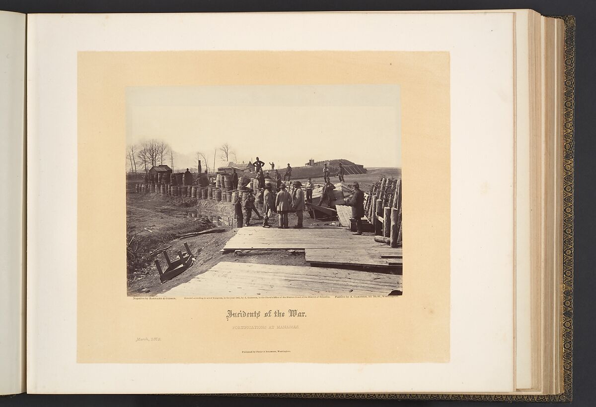 Gardner's Photographic Sketchbook of the War, Volume 1, Alexander Gardner (American, Glasgow, Scotland 1821–1882 Washington, D.C.), Albumen silver prints from glass negatives