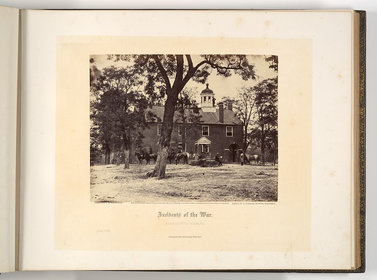 Gardner's Photographic Sketchbook of the War, Volume 1, Alexander Gardner (American, Glasgow, Scotland 1821–1882 Washington, D.C.), Albumen silver prints from glass negatives