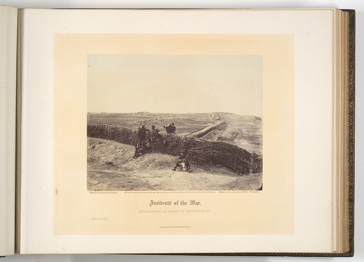 Gardner's Photographic Sketchbook of the War, Volume 1, Alexander Gardner (American, Glasgow, Scotland 1821–1882 Washington, D.C.), Albumen silver prints from glass negatives