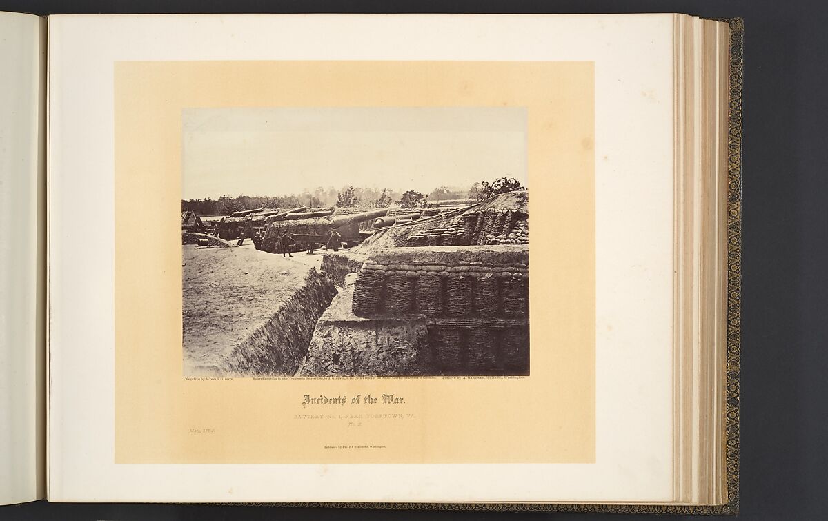 Gardner's Photographic Sketchbook of the War, Volume 1, Alexander Gardner (American, Glasgow, Scotland 1821–1882 Washington, D.C.), Albumen silver prints from glass negatives