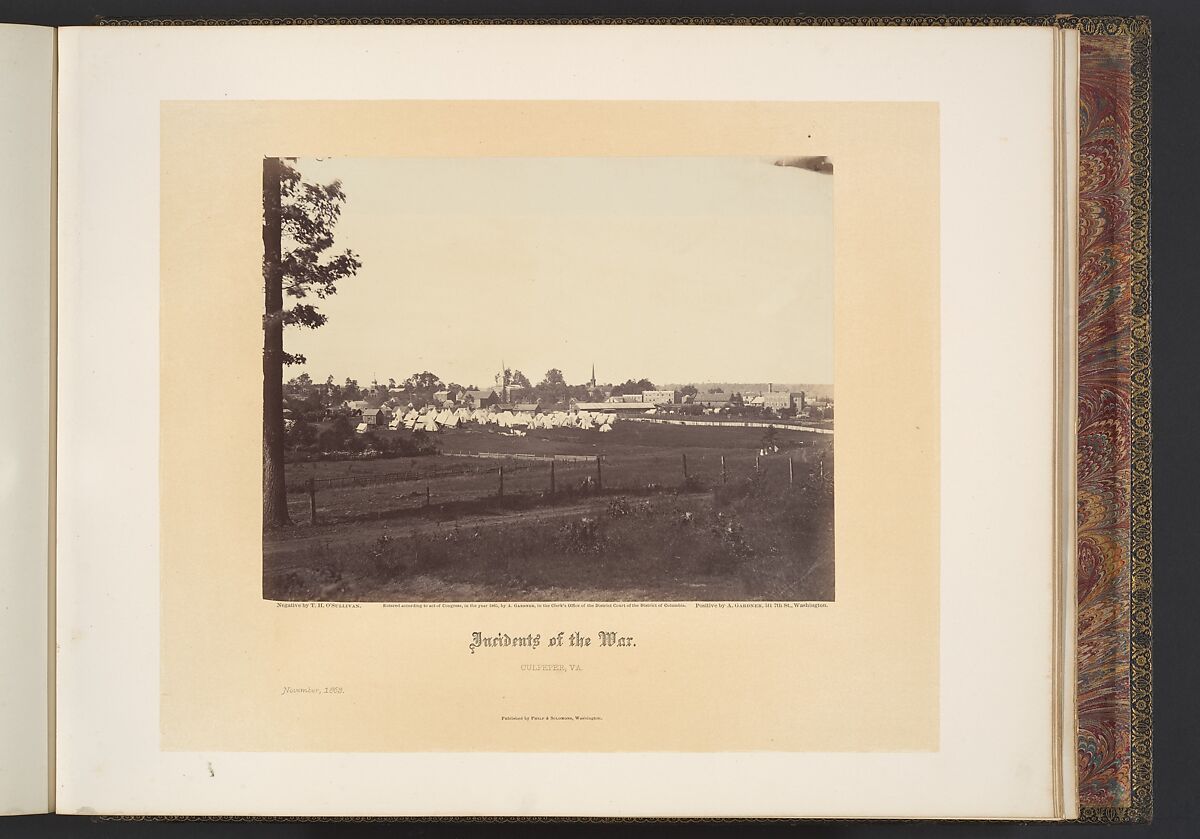 Gardner's Photographic Sketchbook of the War, Volume 1, Alexander Gardner (American, Glasgow, Scotland 1821–1882 Washington, D.C.), Albumen silver prints from glass negatives