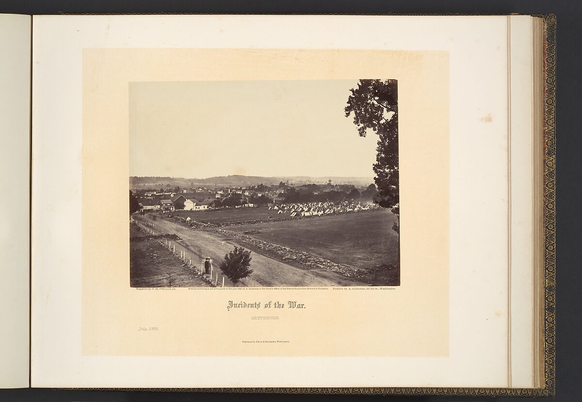 Gardner's Photographic Sketchbook of the War, Volume 1, Alexander Gardner (American, Glasgow, Scotland 1821–1882 Washington, D.C.), Albumen silver prints from glass negatives