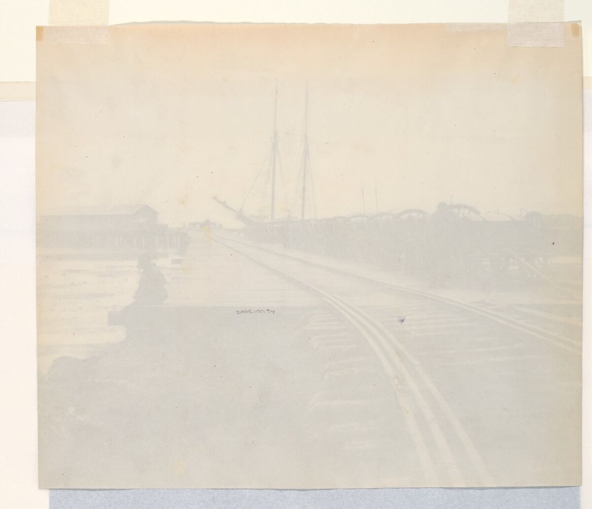 [Ordnance Wharf, City Point, Virginia], Thomas C. Roche (American, 1826–1895), Albumen silver print from glass negative