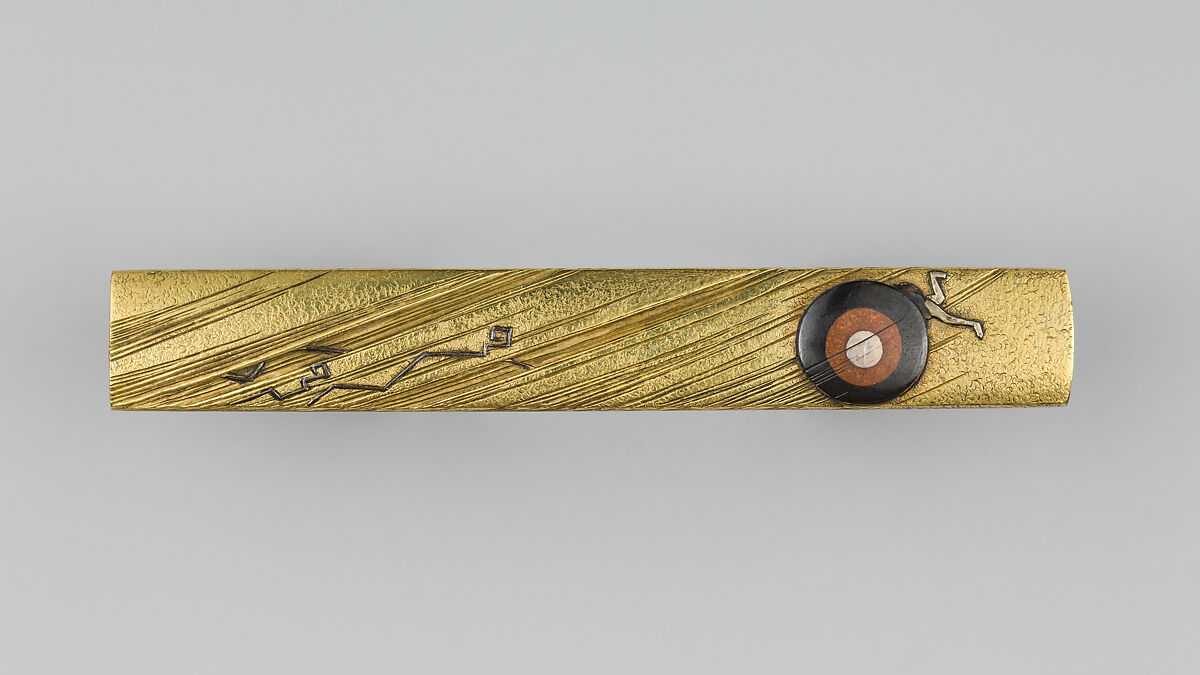 Knife Handle (Kozuka), Copper-silver alloy (shibuichi), gold, silver, copper, copper-gold alloy (shakudō), Japanese 