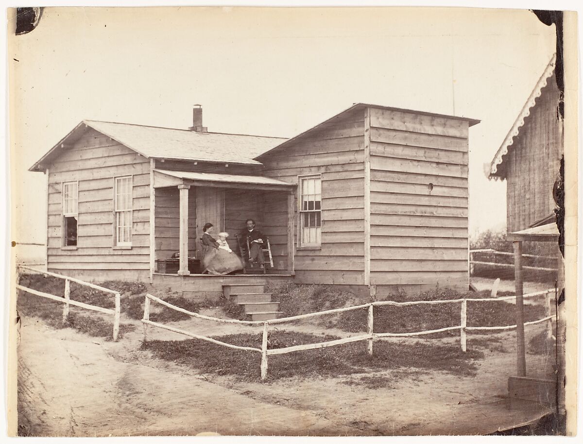 [A Frontier Home], Unknown, Albumen silver print from glass negative 