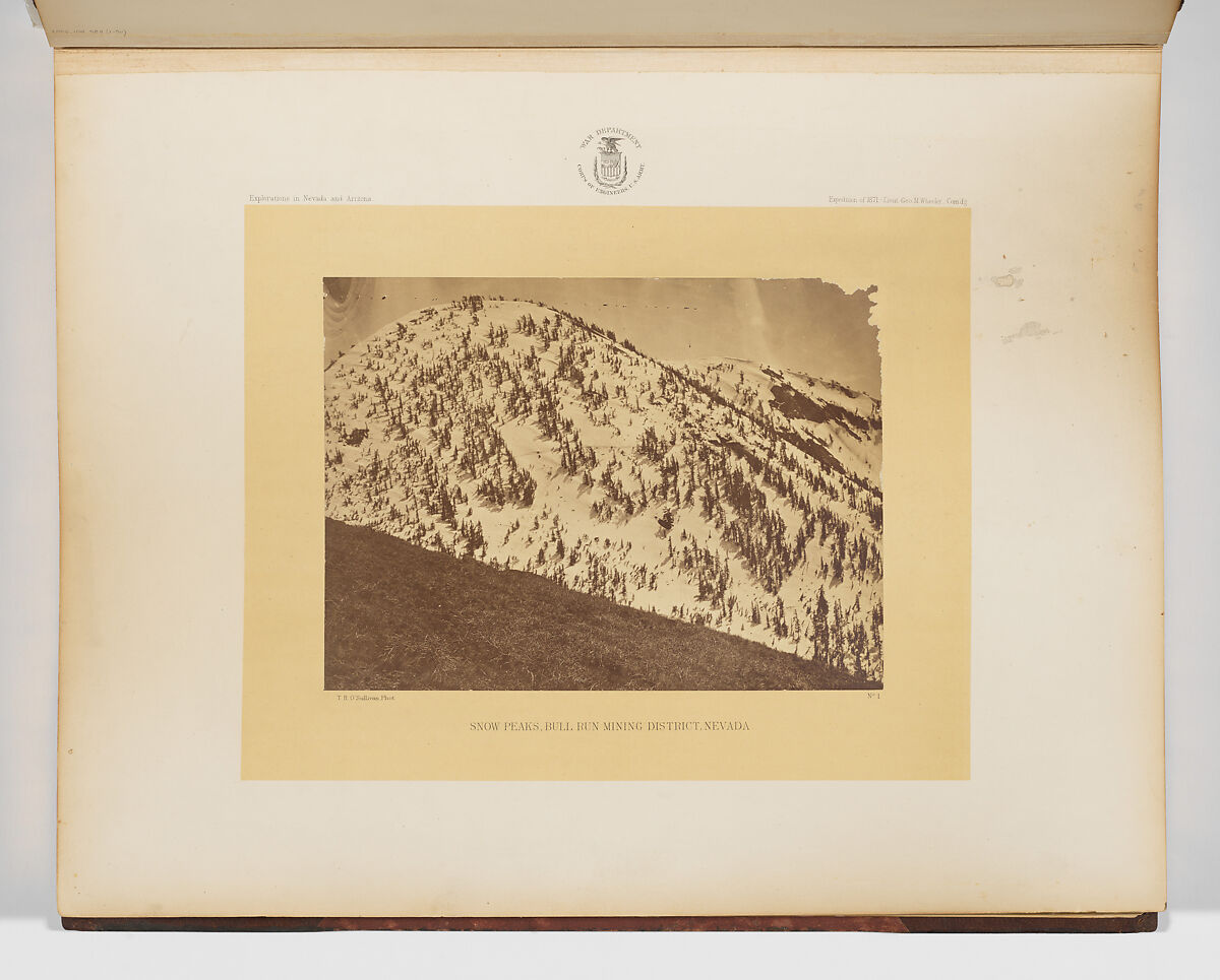 Photographs Showing Landscapes, Geological and Other Features, of Portions of the Western Territory of the United States, Obtained in connection with Geographical and Geological Explorations and Surveys West of the 100th Meridian, Seasons of 1871, 1872 and 1873, Timothy H. O'Sullivan (American, born Ireland, 1840–1882), Albumen silver prints from glass negatives