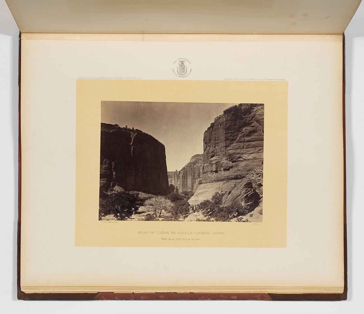 Photographs Showing Landscapes, Geological and Other Features, of Portions of the Western Territory of the United States, Obtained in connection with Geographical and Geological Explorations and Surveys West of the 100th Meridian, Seasons of 1871, 1872 and 1873, Timothy H. O'Sullivan (American, born Ireland, 1840–1882), Albumen silver prints from glass negatives