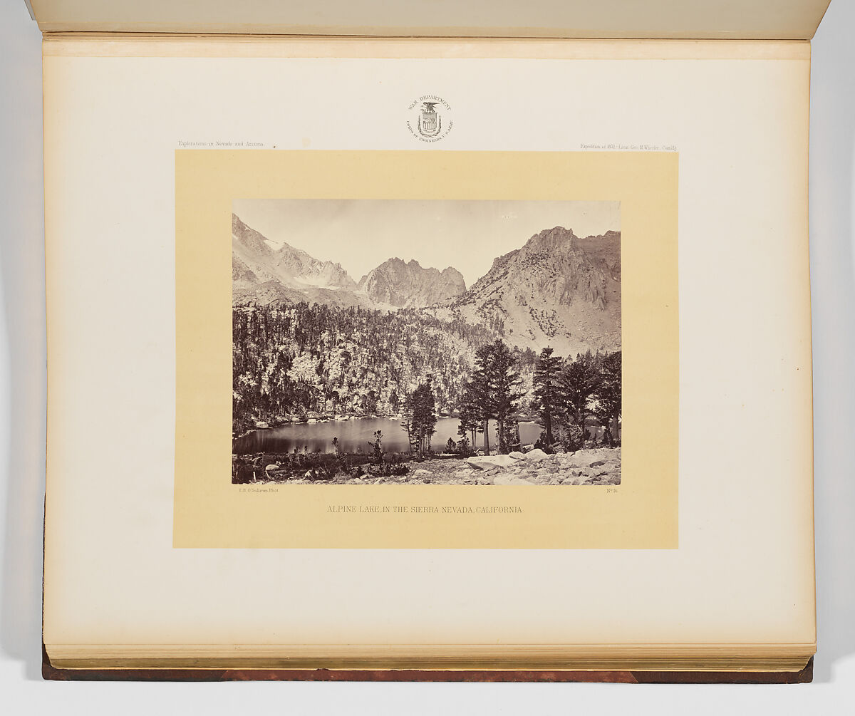 Photographs Showing Landscapes, Geological and Other Features, of Portions of the Western Territory of the United States, Obtained in connection with Geographical and Geological Explorations and Surveys West of the 100th Meridian, Seasons of 1871, 1872 and 1873, Timothy H. O'Sullivan (American, born Ireland, 1840–1882), Albumen silver prints from glass negatives