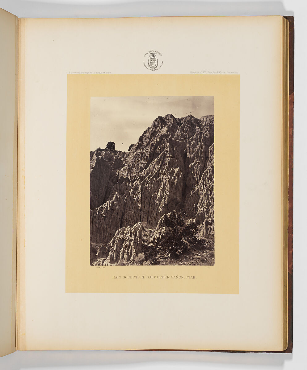 Photographs Showing Landscapes, Geological and Other Features, of Portions of the Western Territory of the United States, Obtained in connection with Geographical and Geological Explorations and Surveys West of the 100th Meridian, Seasons of 1871, 1872 and 1873, Timothy H. O'Sullivan (American, born Ireland, 1840–1882), Albumen silver prints from glass negatives