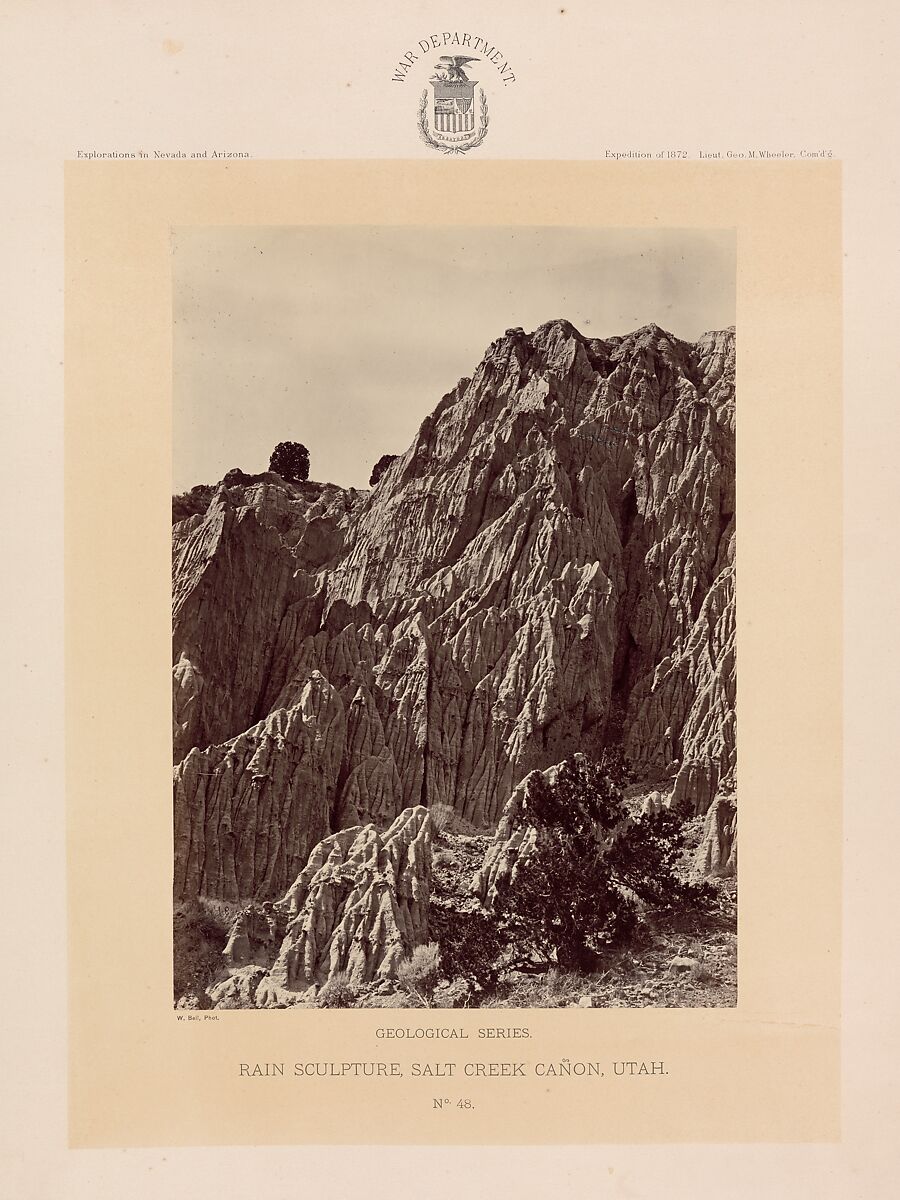 Photographs Showing Landscapes, Geological and Other Features, of Portions of the Western Territory of the United States, Obtained in connection with Geographical and Geological Explorations and Surveys West of the 100th Meridian, Season of 1872, William H. Bell (American (born England), Liverpool 1831–1910 Philadelphia, Pennsylvania), Albumen silver prints from glass negatives