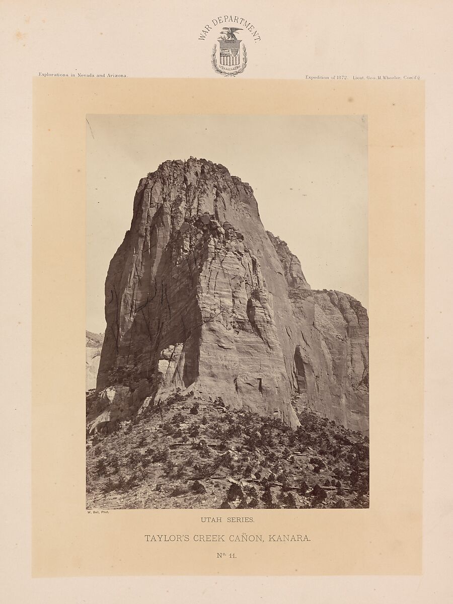 Photographs Showing Landscapes, Geological and Other Features, of Portions of the Western Territory of the United States, Obtained in connection with Geographical and Geological Explorations and Surveys West of the 100th Meridian, Season of 1872, William H. Bell (American (born England), Liverpool 1831–1910 Philadelphia, Pennsylvania), Albumen silver prints from glass negatives