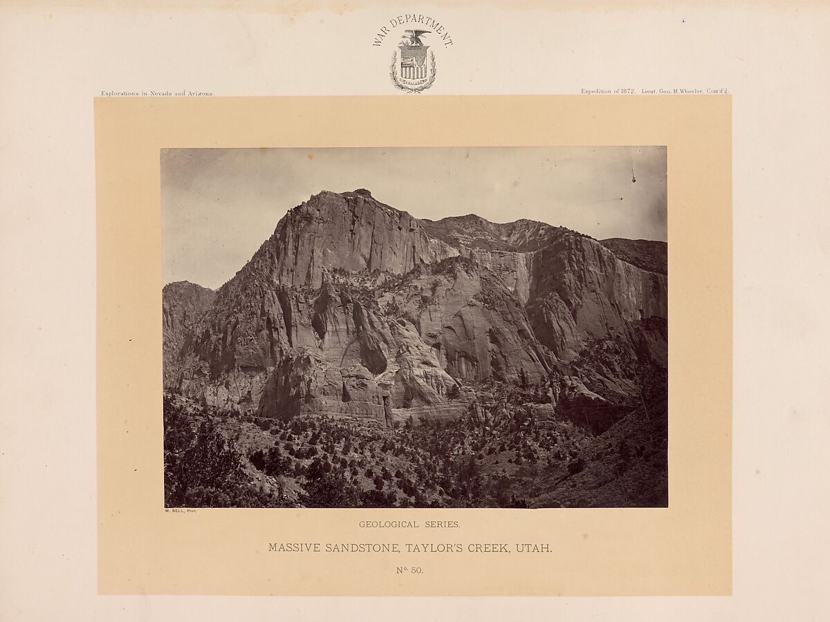 Photographs Showing Landscapes, Geological and Other Features, of Portions of the Western Territory of the United States, Obtained in connection with Geographical and Geological Explorations and Surveys West of the 100th Meridian, Season of 1872, William H. Bell (American (born England), Liverpool 1831–1910 Philadelphia, Pennsylvania), Albumen silver prints from glass negatives