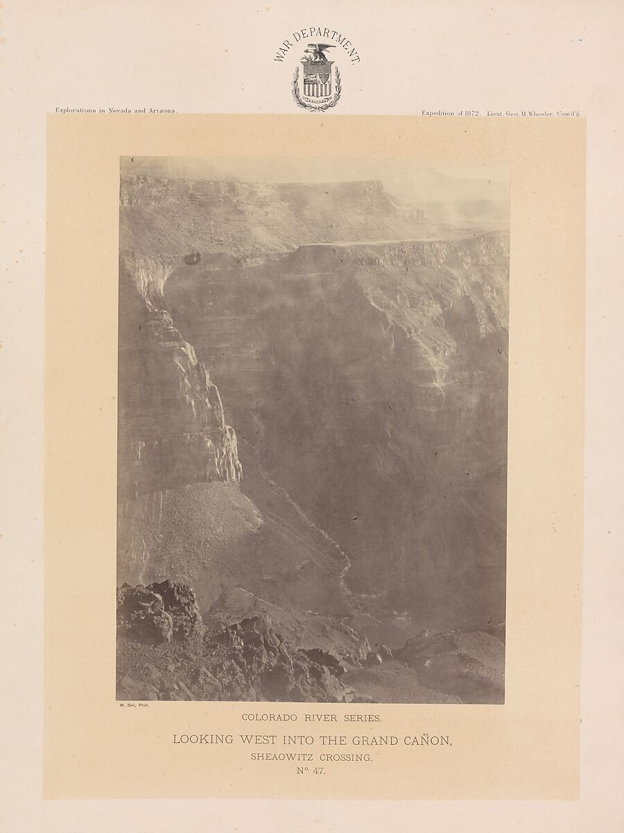 Photographs Showing Landscapes, Geological and Other Features, of Portions of the Western Territory of the United States, Obtained in connection with Geographical and Geological Explorations and Surveys West of the 100th Meridian, Season of 1872, William H. Bell (American (born England), Liverpool 1831–1910 Philadelphia, Pennsylvania), Albumen silver prints from glass negatives