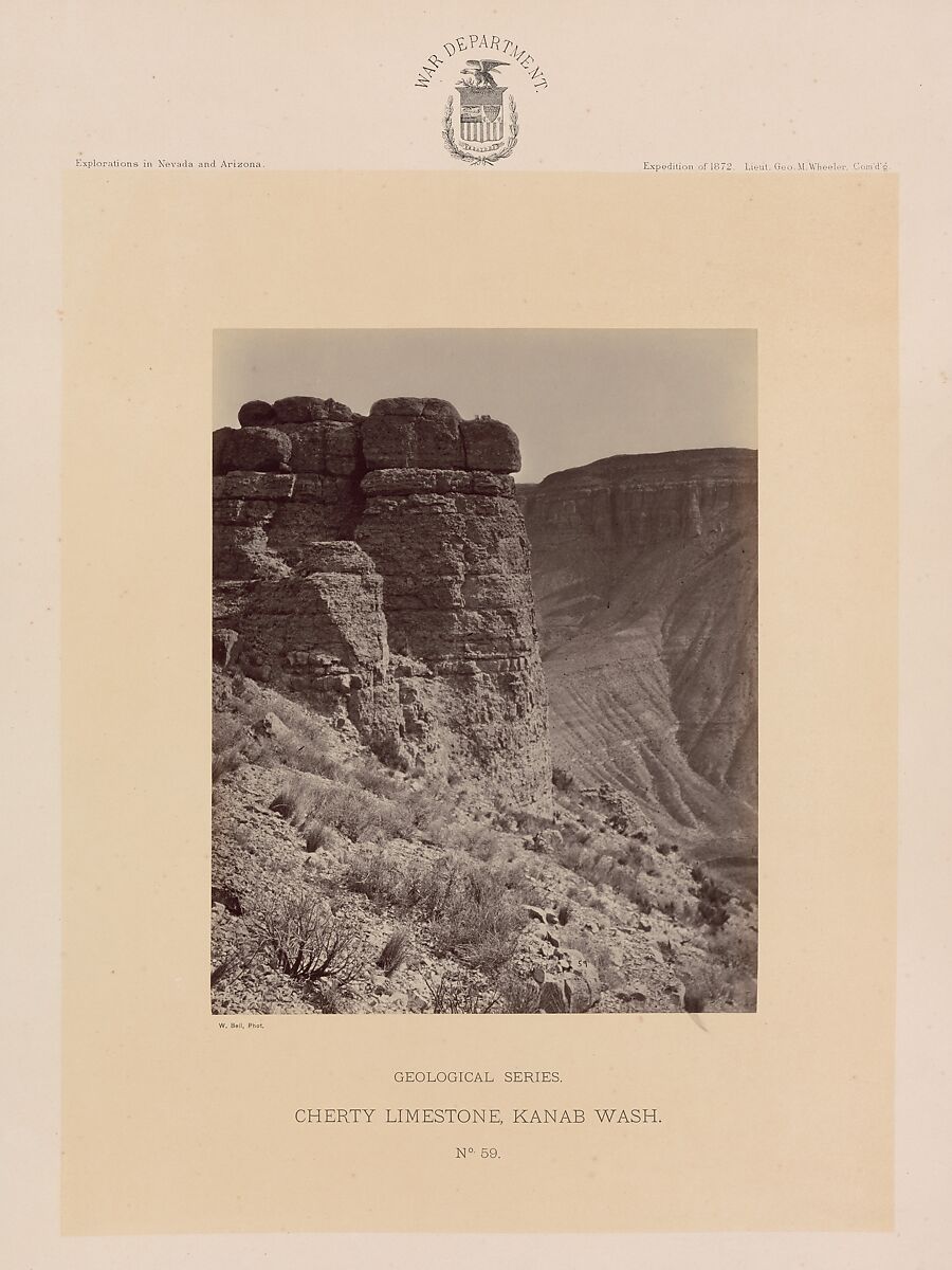 Photographs Showing Landscapes, Geological and Other Features, of Portions of the Western Territory of the United States, Obtained in connection with Geographical and Geological Explorations and Surveys West of the 100th Meridian, Season of 1872, William H. Bell (American (born England), Liverpool 1831–1910 Philadelphia, Pennsylvania), Albumen silver prints from glass negatives