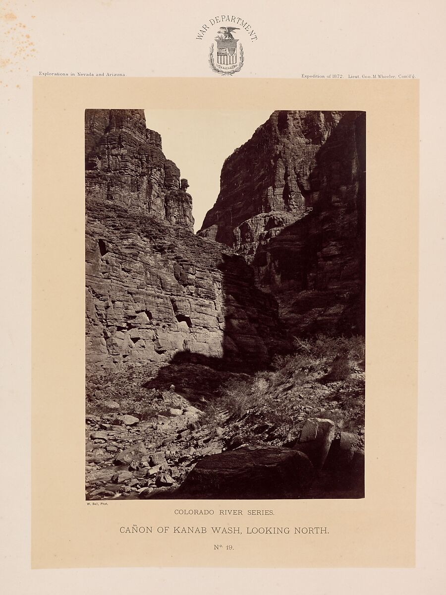 Photographs Showing Landscapes, Geological and Other Features, of Portions of the Western Territory of the United States, Obtained in connection with Geographical and Geological Explorations and Surveys West of the 100th Meridian, Season of 1872, William H. Bell (American (born England), Liverpool 1831–1910 Philadelphia, Pennsylvania), Albumen silver prints from glass negatives