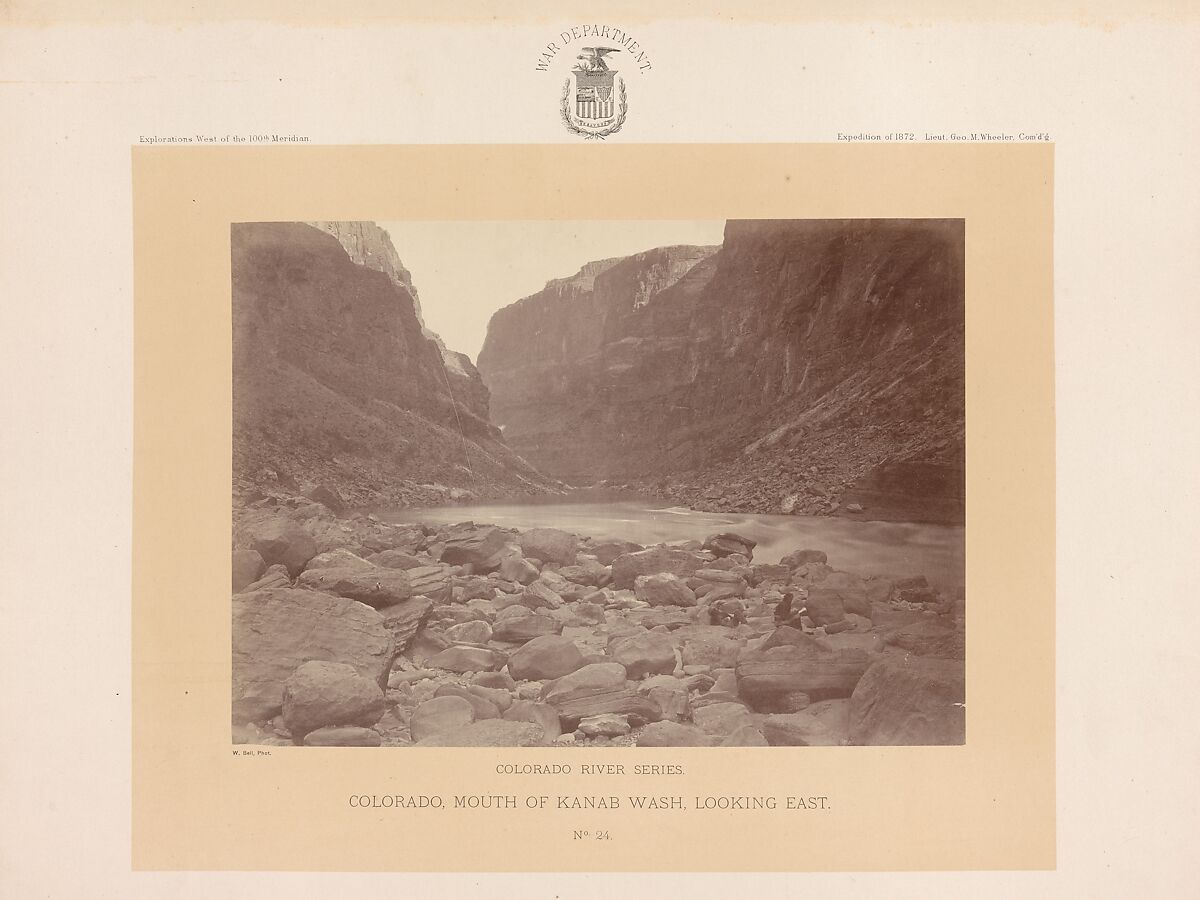 Photographs Showing Landscapes, Geological and Other Features, of Portions of the Western Territory of the United States, Obtained in connection with Geographical and Geological Explorations and Surveys West of the 100th Meridian, Season of 1872, William H. Bell (American (born England), Liverpool 1831–1910 Philadelphia, Pennsylvania), Albumen silver prints from glass negatives