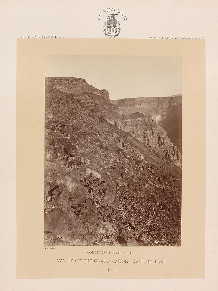 Photographs Showing Landscapes, Geological and Other Features, of Portions of the Western Territory of the United States, Obtained in connection with Geographical and Geological Explorations and Surveys West of the 100th Meridian, Season of 1872, William H. Bell (American (born England), Liverpool 1831–1910 Philadelphia, Pennsylvania), Albumen silver prints from glass negatives