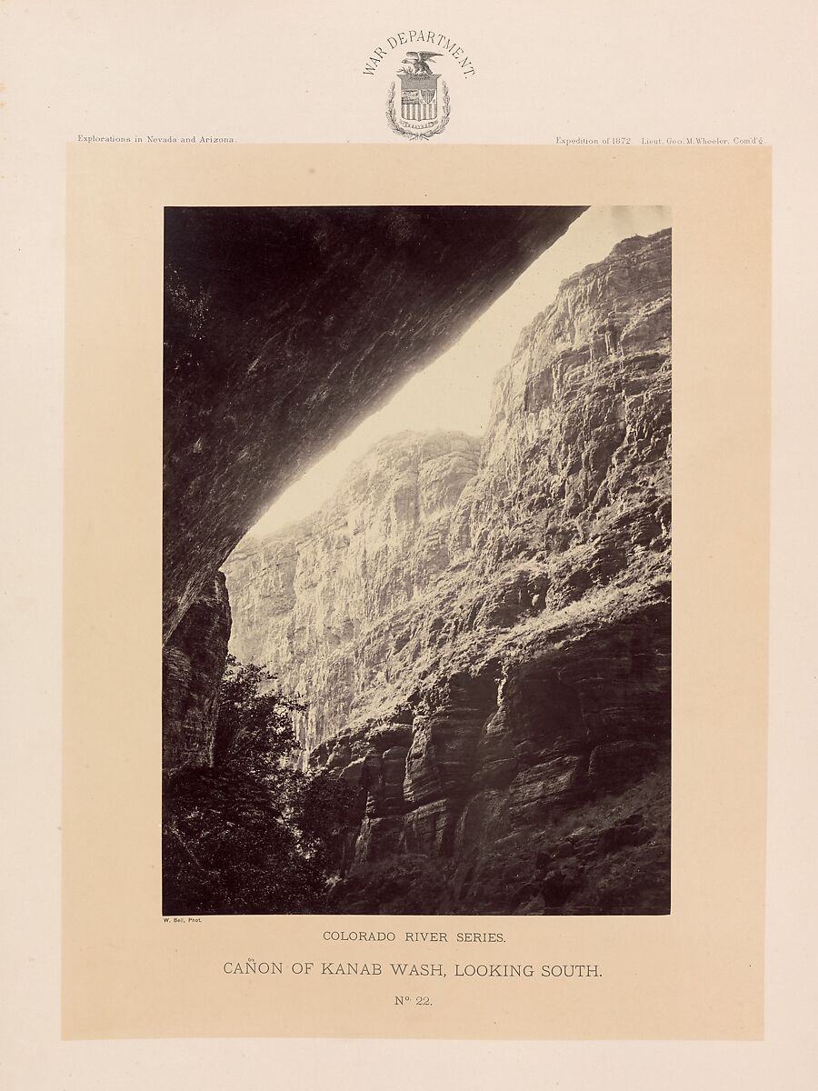 Photographs Showing Landscapes, Geological and Other Features, of Portions of the Western Territory of the United States, Obtained in connection with Geographical and Geological Explorations and Surveys West of the 100th Meridian, Season of 1872, William H. Bell (American (born England), Liverpool 1831–1910 Philadelphia, Pennsylvania), Albumen silver prints from glass negatives 