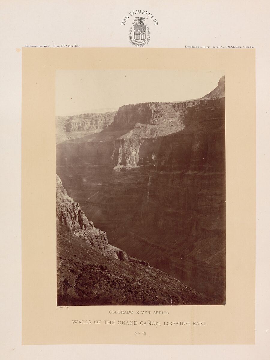 Photographs Showing Landscapes, Geological and Other Features, of Portions of the Western Territory of the United States, Obtained in connection with Geographical and Geological Explorations and Surveys West of the 100th Meridian, Season of 1872, William H. Bell (American (born England), Liverpool 1831–1910 Philadelphia, Pennsylvania), Albumen silver prints from glass negatives