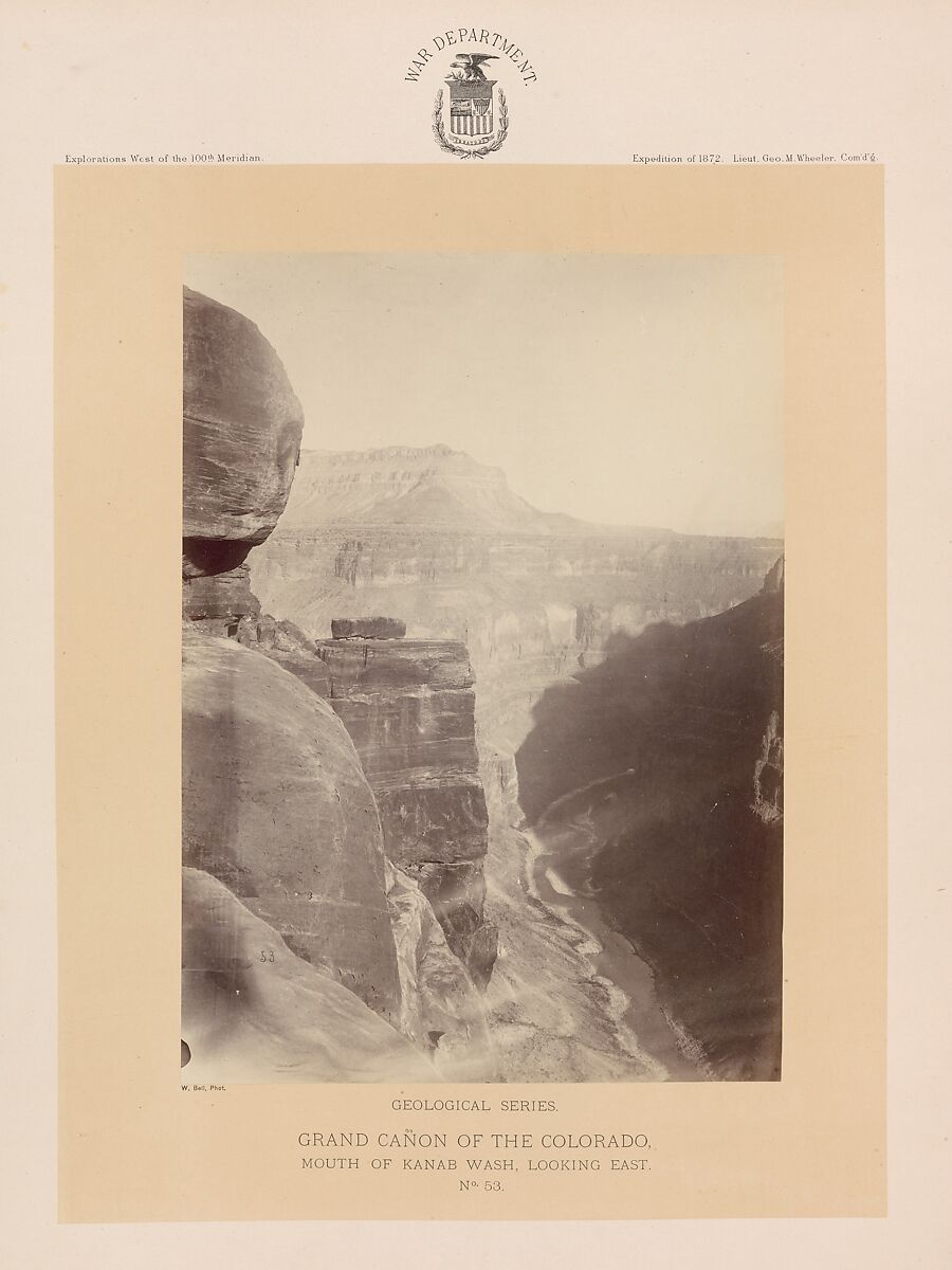 Photographs Showing Landscapes, Geological and Other Features, of Portions of the Western Territory of the United States, Obtained in connection with Geographical and Geological Explorations and Surveys West of the 100th Meridian, Season of 1872, William H. Bell (American (born England), Liverpool 1831–1910 Philadelphia, Pennsylvania), Albumen silver prints from glass negatives