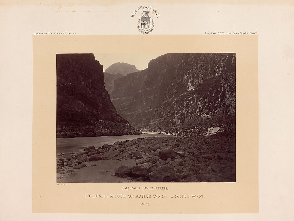 Photographs Showing Landscapes, Geological and Other Features, of Portions of the Western Territory of the United States, Obtained in connection with Geographical and Geological Explorations and Surveys West of the 100th Meridian, Season of 1872, William H. Bell (American (born England), Liverpool 1831–1910 Philadelphia, Pennsylvania), Albumen silver prints from glass negatives