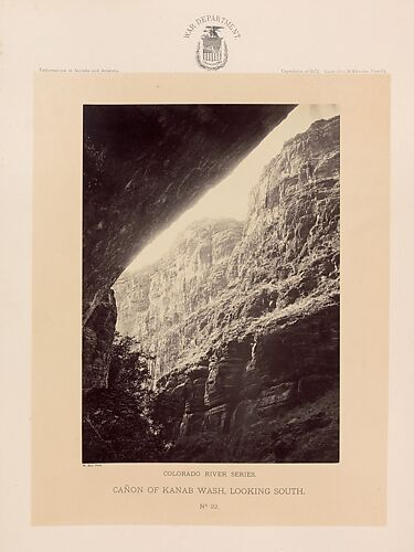 Photographs Showing Landscapes, Geological and Other Features, of Portions of the Western Territory of the United States, Obtained in connection with Geographical and Geological Explorations and Surveys West of the 100th Meridian, Season of 1872