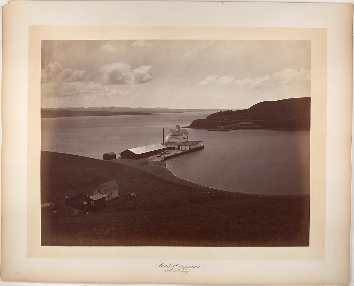 Strait of Carquennes, from South Vallejo, Carleton E. Watkins (American, 1829–1916), Albumen silver print from glass negative 