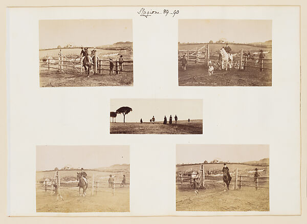 [Fox Hunting in the Roman Countryside], Giuseppe Primoli (Italian, 1851–1927), Gelatin silver print