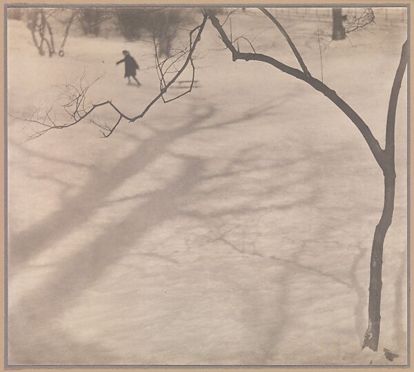 Winter, Central Park, New York, Paul Strand (American, New York 1890–1976 Orgeval, France), Platinum print 