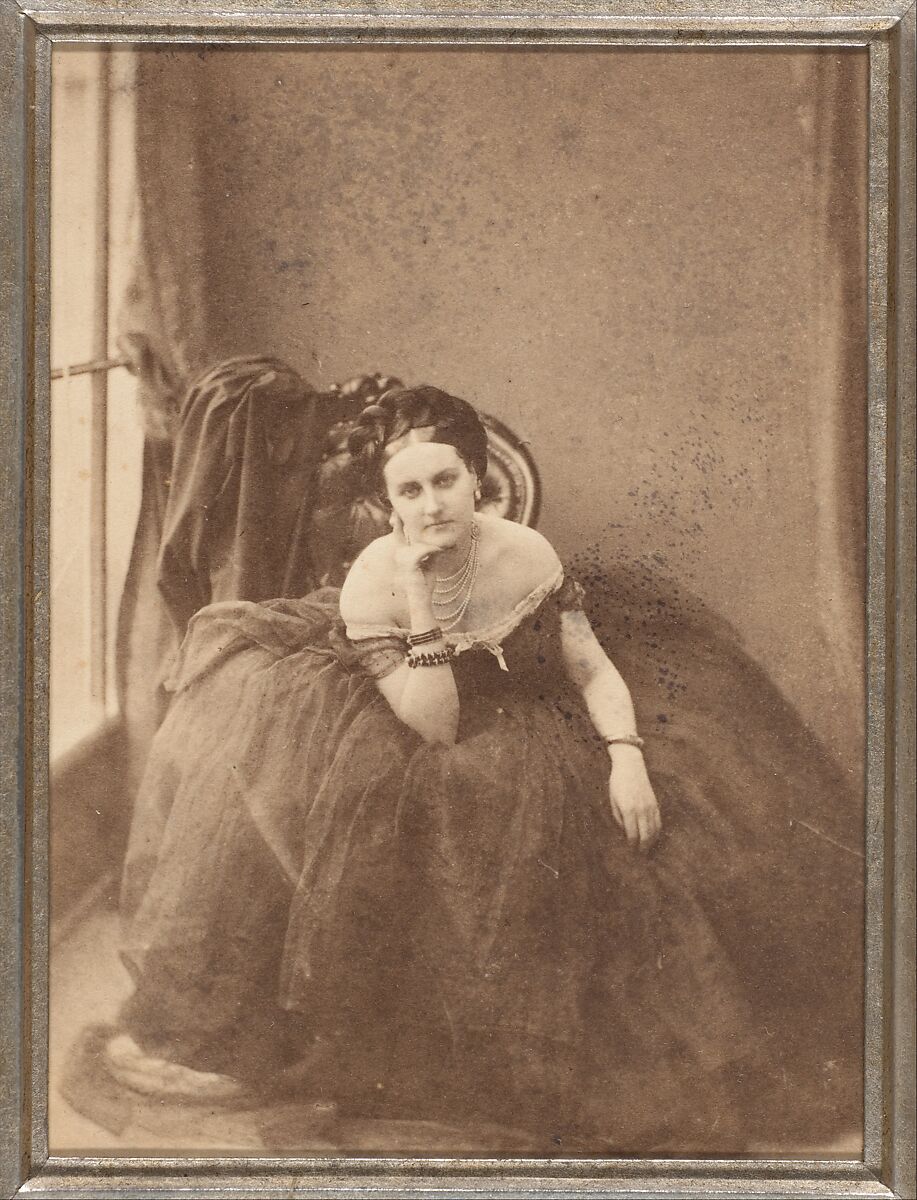 The Gaze, Pierre-Louis Pierson (French, 1822–1913), Albumen silver print from glass negative 