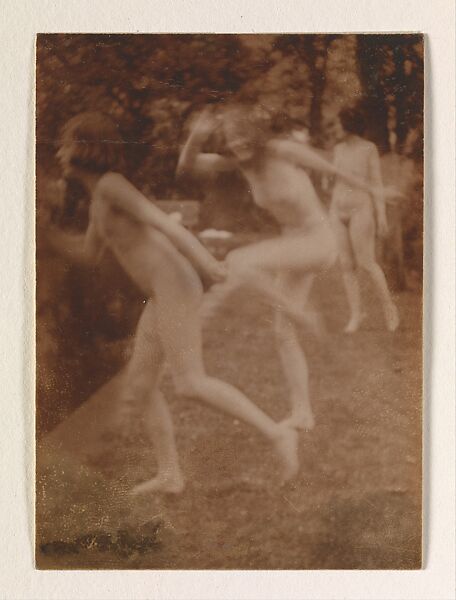 [Cavorting by the Pool at Garsington], Lady Ottoline Violet Anne Cavendish-Bentinck Morrell (British, 1873–1938), Gelatin silver prints 