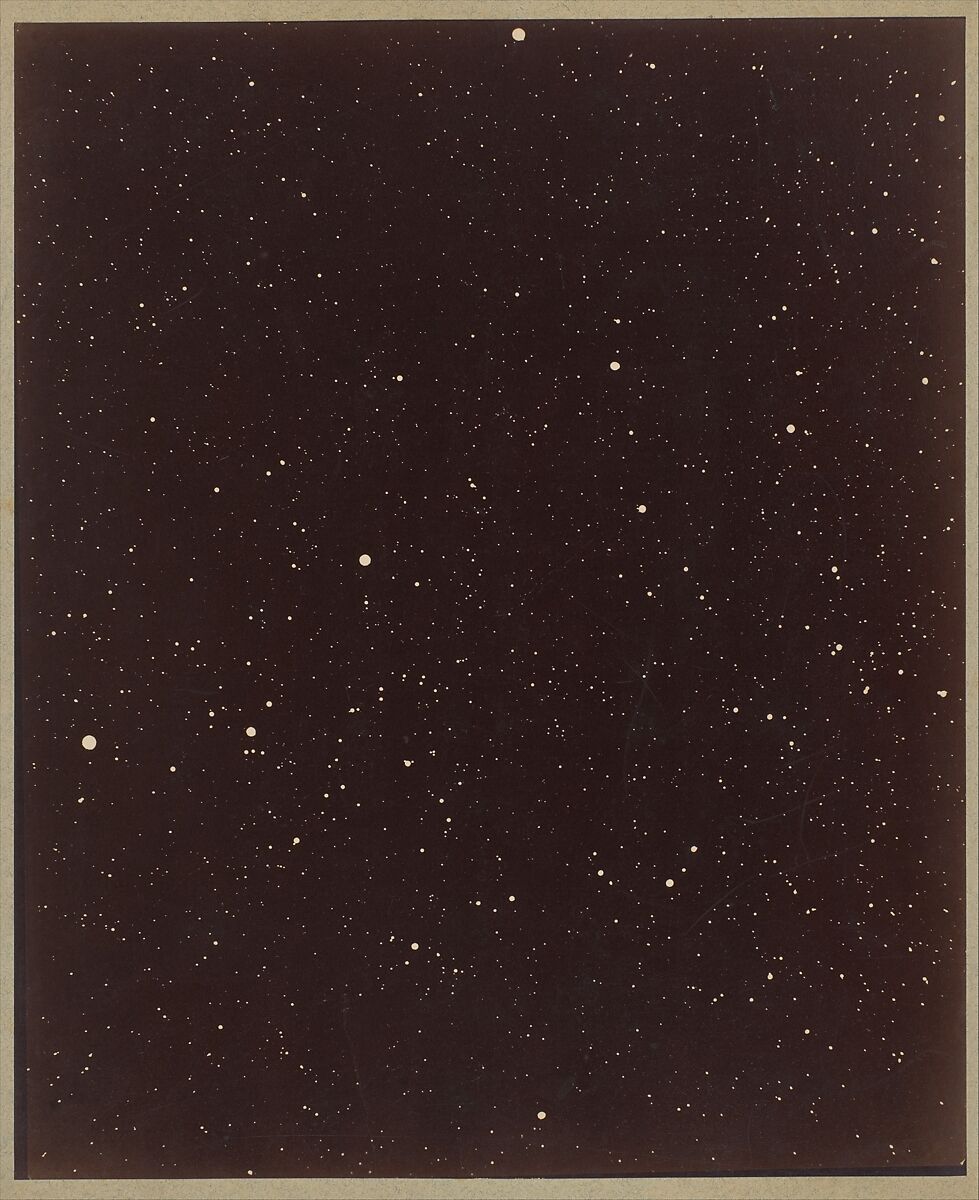 A Section of the Constellation Cygnus (August 13, 1885), Paul Henry (French, Nancy 1848–1905 Paris), Albumen silver print from glass negative 