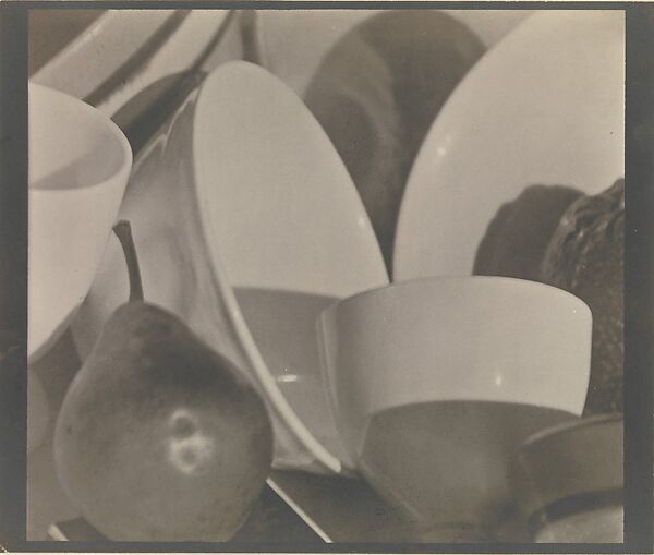 Pears and Bowls, Paul Strand  American, Silver-platinum print