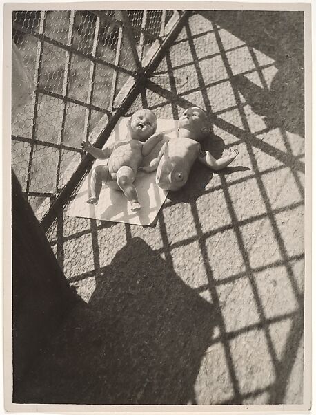 Dolls on the Balcony, László Moholy-Nagy (American (born Hungary), Borsod 1895–1946 Chicago, Illinois), Gelatin silver print 