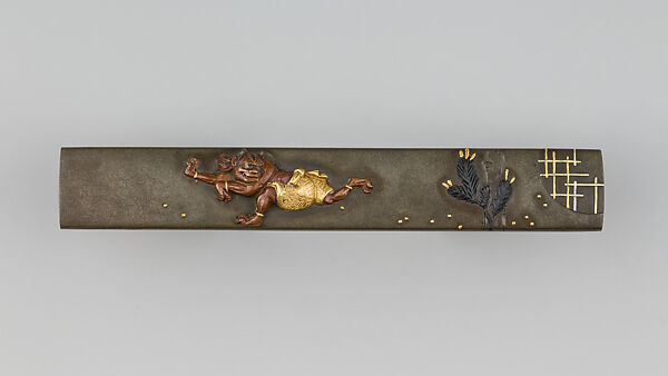 Knife Handle (Kozuka), Copper-silver alloy (shibuichi), gold, copper-gold alloy (shakudō), copper, Japanese 