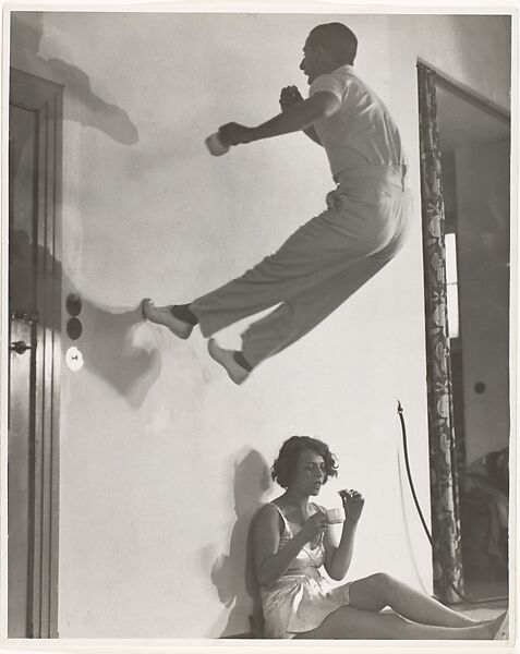 Fun During Coffee Break, Martin Munkácsi (American (born Hungary), Cluj-Napoca (Kolozsvar) 1896–1963 New York), Gelatin silver print 