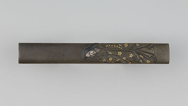 Knife Handle (Kozuka), Copper-silver alloy (shibuichi), gold, silver, copper-gold alloy (shakudō), Japanese 