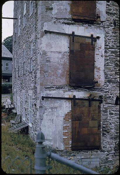[14 Architectural Studies of Brick Magnesium Plant, Putnam, Connecticut, For Fortune Article "American Masonry"], Walker Evans (American, St. Louis, Missouri 1903–1975 New Haven, Connecticut), Color film transparency