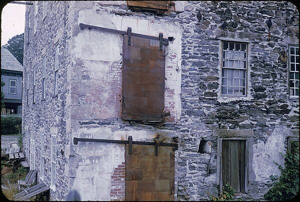 [14 Architectural Studies of Brick Magnesium Plant, Putnam, Connecticut, For Fortune Article "American Masonry"], Walker Evans (American, St. Louis, Missouri 1903–1975 New Haven, Connecticut), Color film transparency