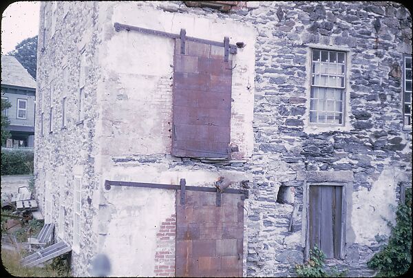 [14 Architectural Studies of Brick Magnesium Plant, Putnam, Connecticut, For Fortune Article "American Masonry"], Walker Evans (American, St. Louis, Missouri 1903–1975 New Haven, Connecticut), Color film transparency