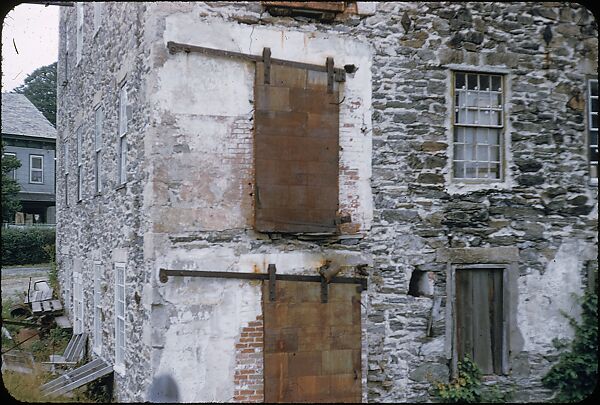 [14 Architectural Studies of Brick Magnesium Plant, Putnam, Connecticut, For Fortune Article "American Masonry"], Walker Evans (American, St. Louis, Missouri 1903–1975 New Haven, Connecticut), Color film transparency