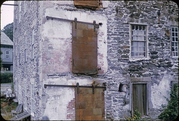 [14 Architectural Studies of Brick Magnesium Plant, Putnam, Connecticut, For Fortune Article "American Masonry"], Walker Evans (American, St. Louis, Missouri 1903–1975 New Haven, Connecticut), Color film transparency