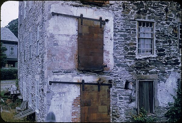 [14 Architectural Studies of Brick Magnesium Plant, Putnam, Connecticut, For Fortune Article "American Masonry"], Walker Evans (American, St. Louis, Missouri 1903–1975 New Haven, Connecticut), Color film transparency