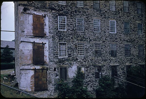 [14 Architectural Studies of Brick Magnesium Plant, Putnam, Connecticut, For Fortune Article "American Masonry"], Walker Evans (American, St. Louis, Missouri 1903–1975 New Haven, Connecticut), Color film transparency