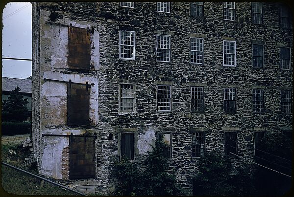 [14 Architectural Studies of Brick Magnesium Plant, Putnam, Connecticut, For Fortune Article "American Masonry"], Walker Evans (American, St. Louis, Missouri 1903–1975 New Haven, Connecticut), Color film transparency
