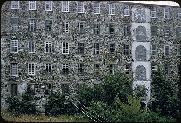 [14 Architectural Studies of Brick Magnesium Plant, Putnam, Connecticut, For Fortune Article "American Masonry"], Walker Evans (American, St. Louis, Missouri 1903–1975 New Haven, Connecticut), Color film transparency