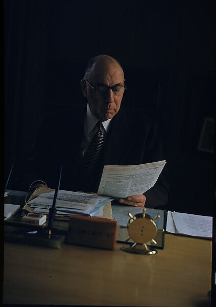 [24 Portraits of McCaffery of International Harvester, for Fortune Business Executive Profile], Walker Evans (American, St. Louis, Missouri 1903–1975 New Haven, Connecticut), Color film transparency 