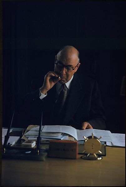 [24 Portraits of McCaffery of International Harvester, for Fortune Business Executive Profile], Walker Evans (American, St. Louis, Missouri 1903–1975 New Haven, Connecticut), Color film transparency