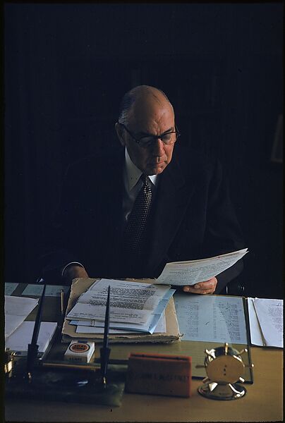 [24 Portraits of McCaffery of International Harvester, for Fortune Business Executive Profile], Walker Evans (American, St. Louis, Missouri 1903–1975 New Haven, Connecticut), Color film transparency