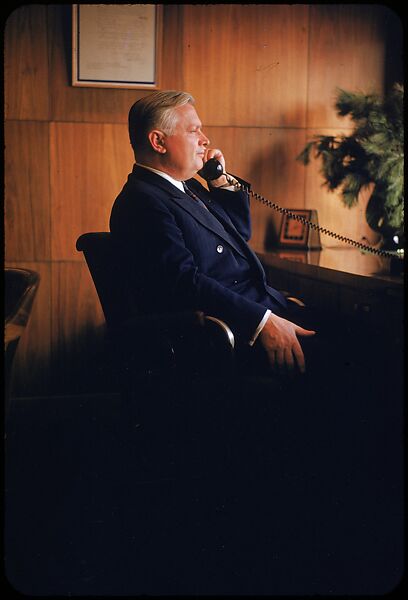 [61 Portraits of Cisler of Detroit Edison, for Fortune Business Executive Profile], Walker Evans (American, St. Louis, Missouri 1903–1975 New Haven, Connecticut), Color film transparency